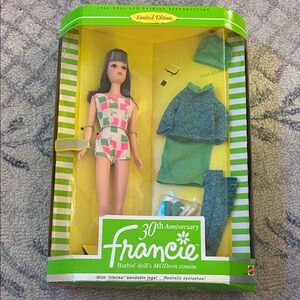 Barbie Francie Doll in Pink and Green Outfit